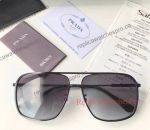 Men Black Big Frame Replica Prada Sunglasses For Sale